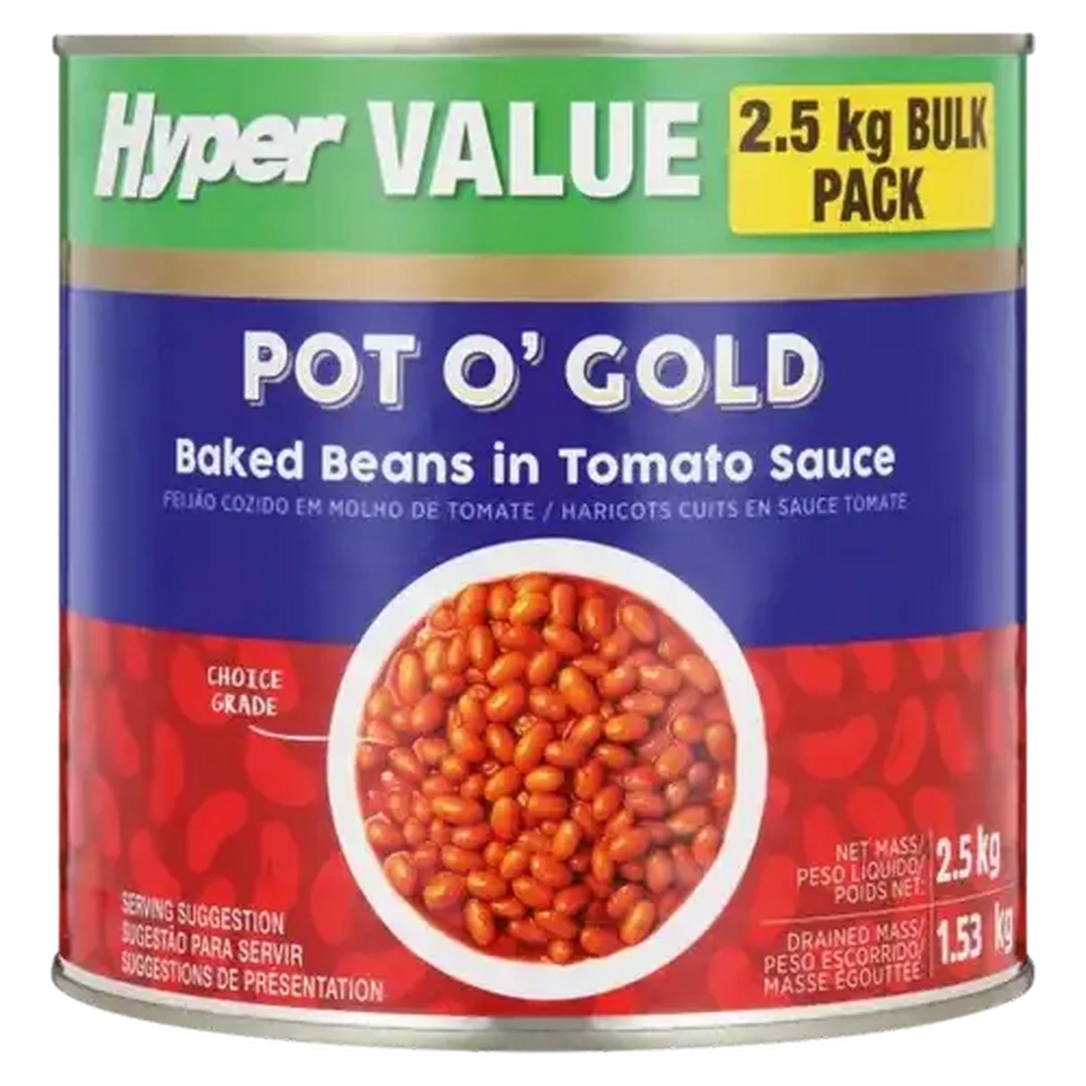 Checkers Sixty60 | Pot O' Gold Beans In Tomato Sauce 2.5kg