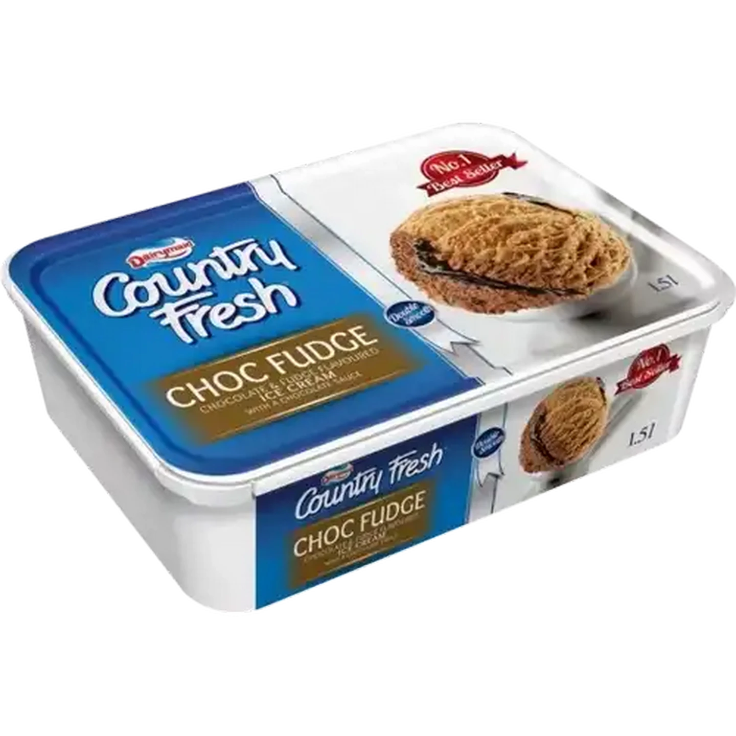 Image of Dairymaid Country Fresh Chocolate Fudge Ice Cream 1.5L