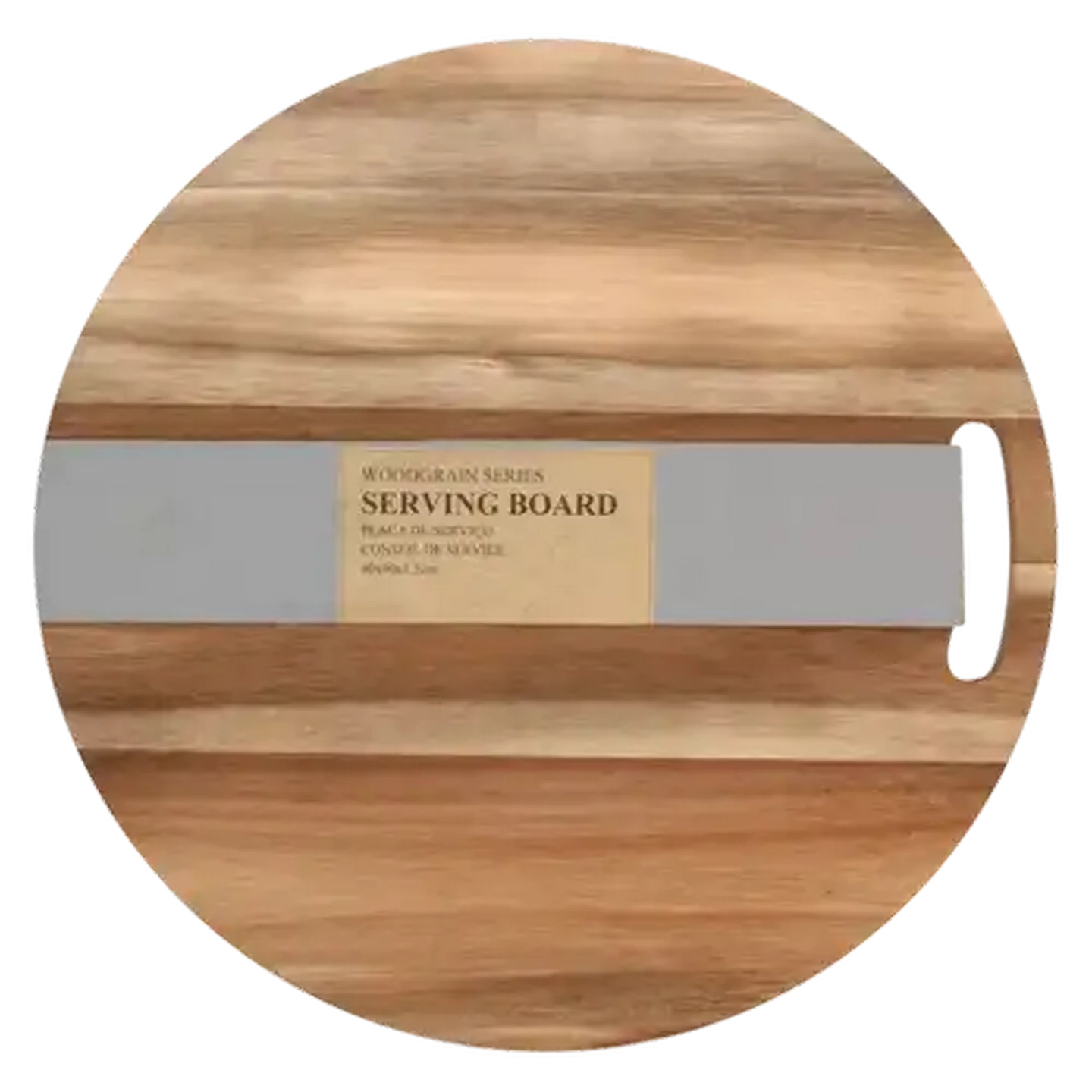 Image of Woodgrain Series Acadia Wood Round Serving Board 40 x 40cm