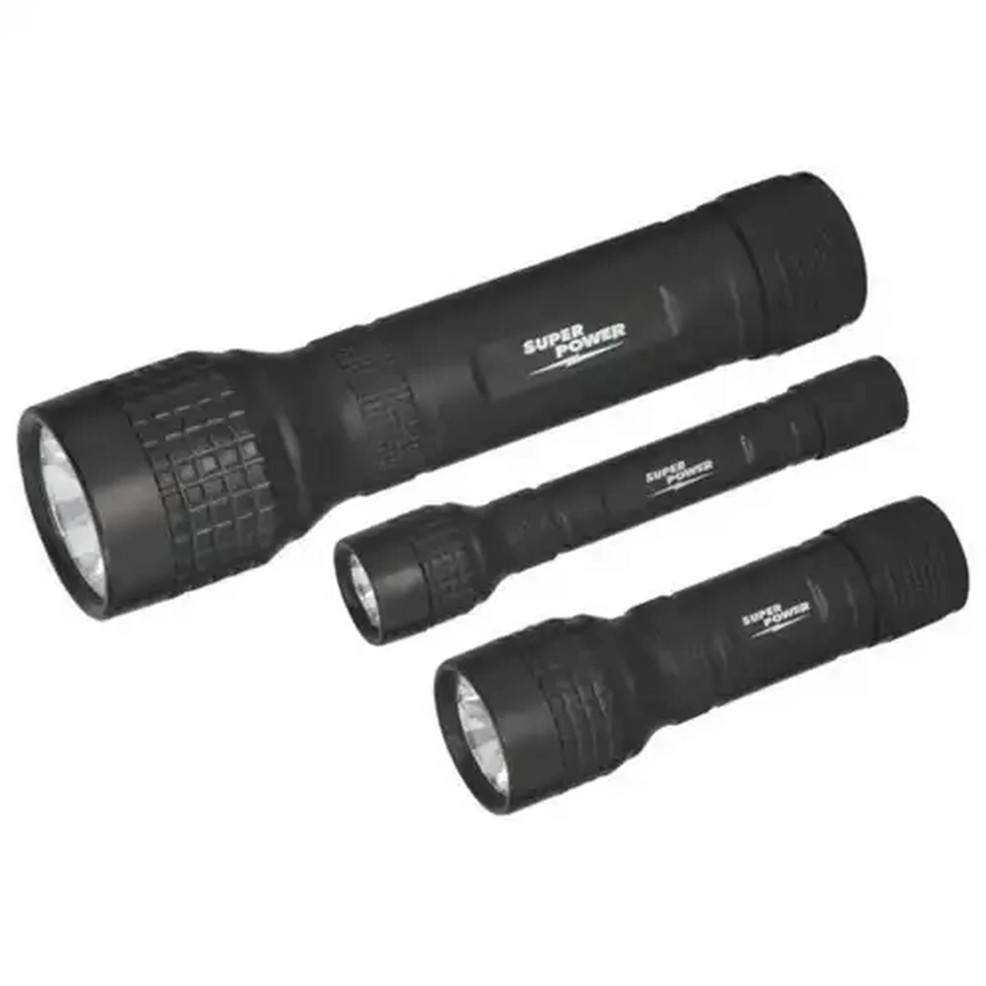Image of Super Power Black LED Voyager Torch Set 3 Piece