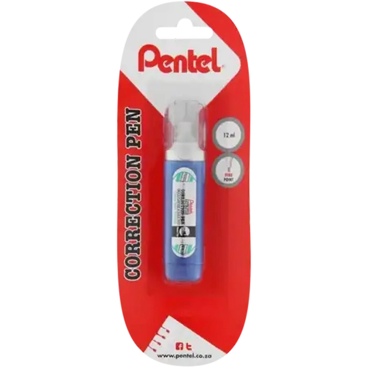 Image of Pentel Fine Point Correction Pen 12ml
