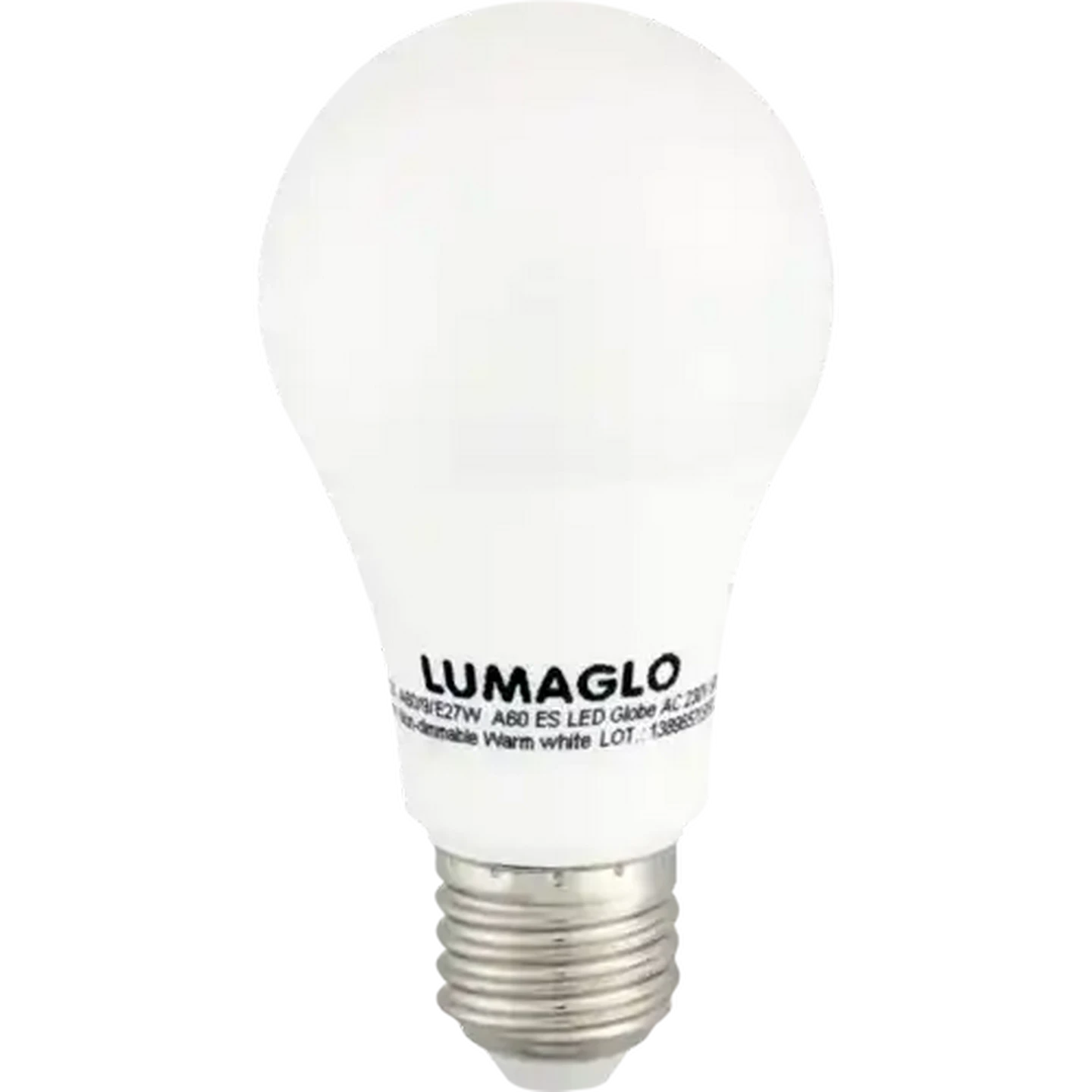 Image of Lumaglo Warm White CLA/E27 LED Screw-in Globe 9W