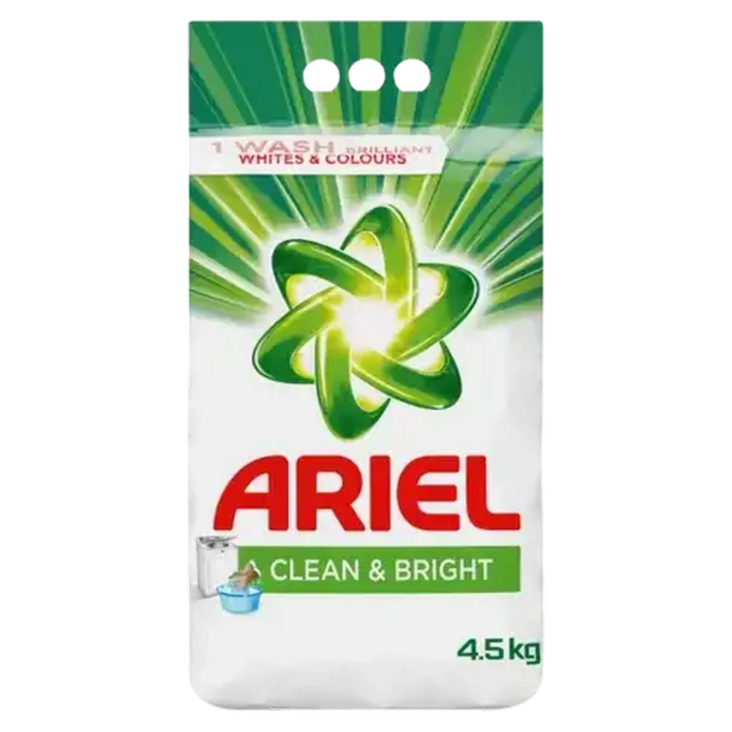 Image of Ariel Clean & Bright Washing Powder 4.5kg