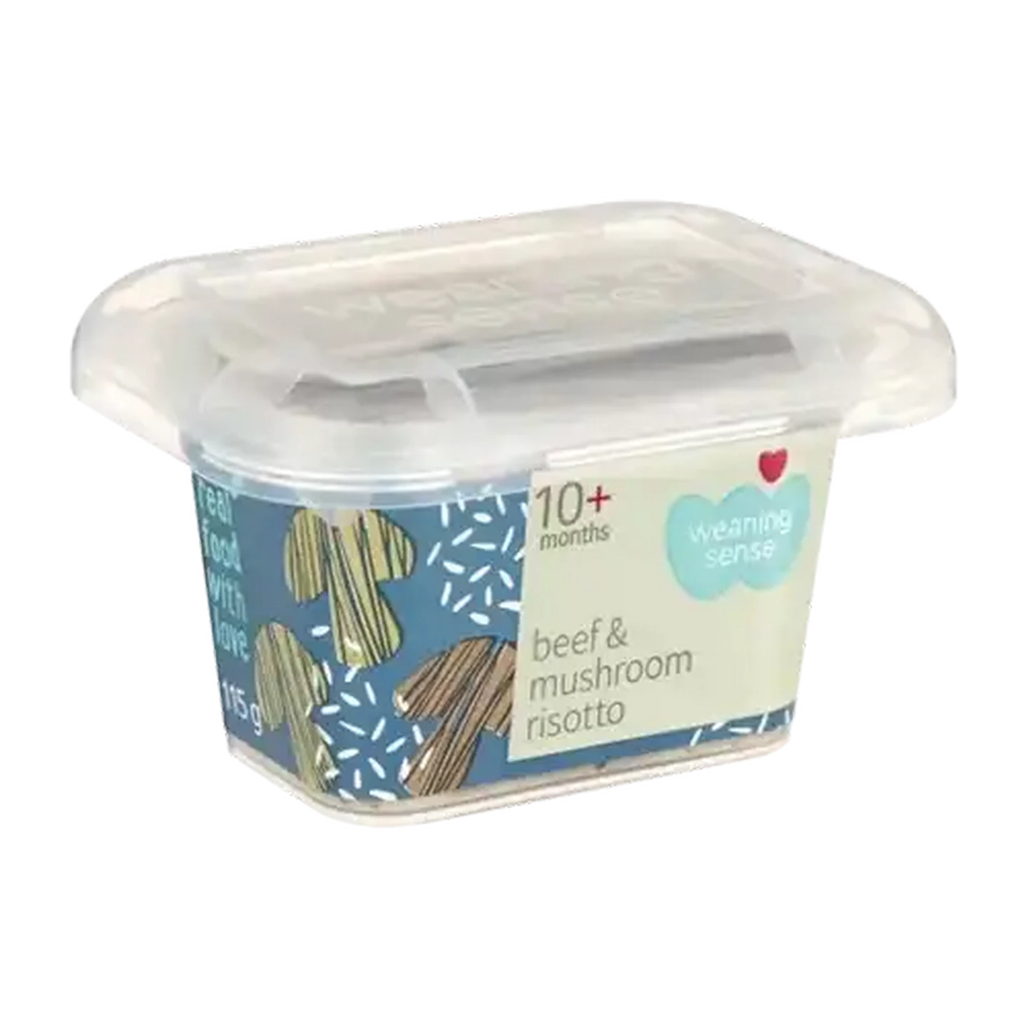 Image of Weaning Sense Beef & Mushroom Risotto 10+ Months Baby Food 115g