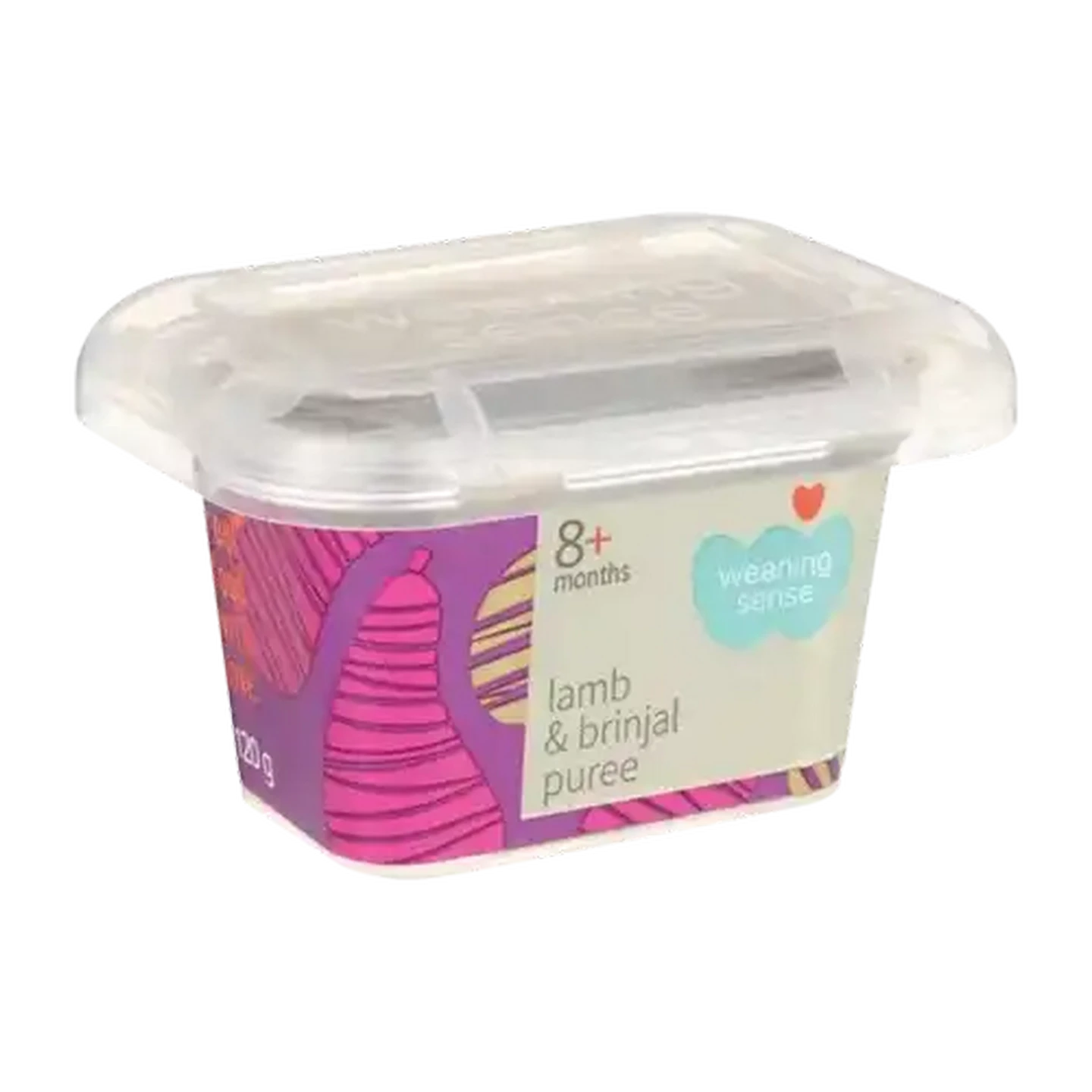 Image of Weaning Sense Lamb & Brinjal Puree Baby Food 8+ Months 120g