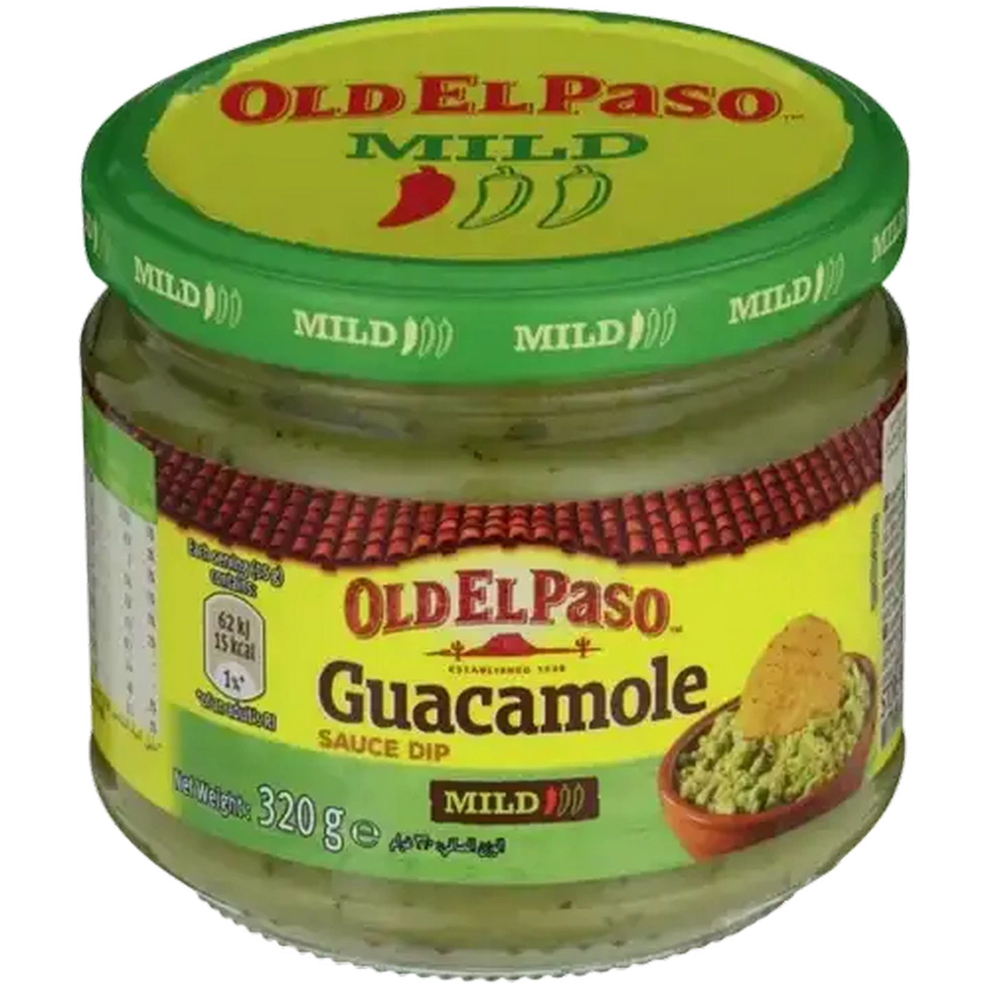 Image of Old El Paso Mild Guacamole Sauce Dip 320g