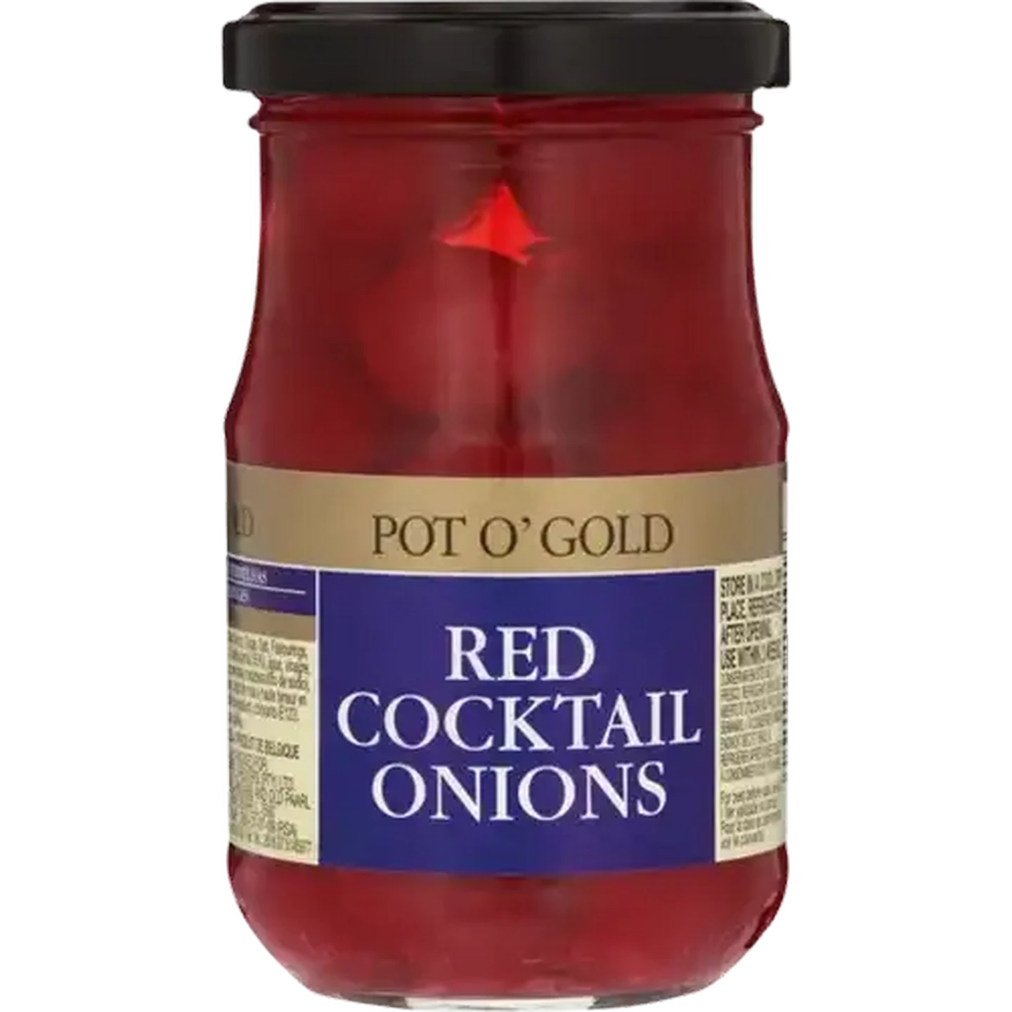 Image of Pot O' Gold Red Cocktail Onions 200g