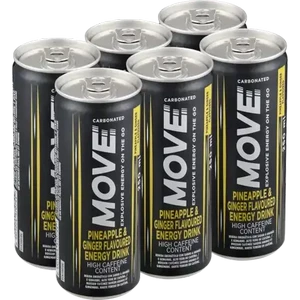 Shoprite ZA | Move Pineapple & Ginger Energy Drink Cans 6 x 250ml