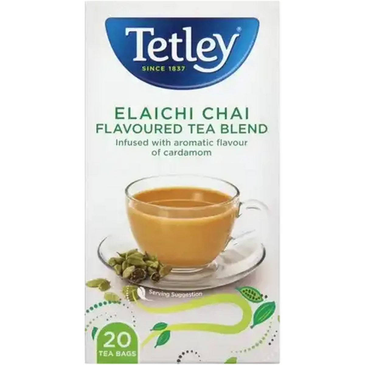 茶 OURAI Checkers Sixty60 | Tetley Elachi Chai Flavoured Teabags 20 Pack