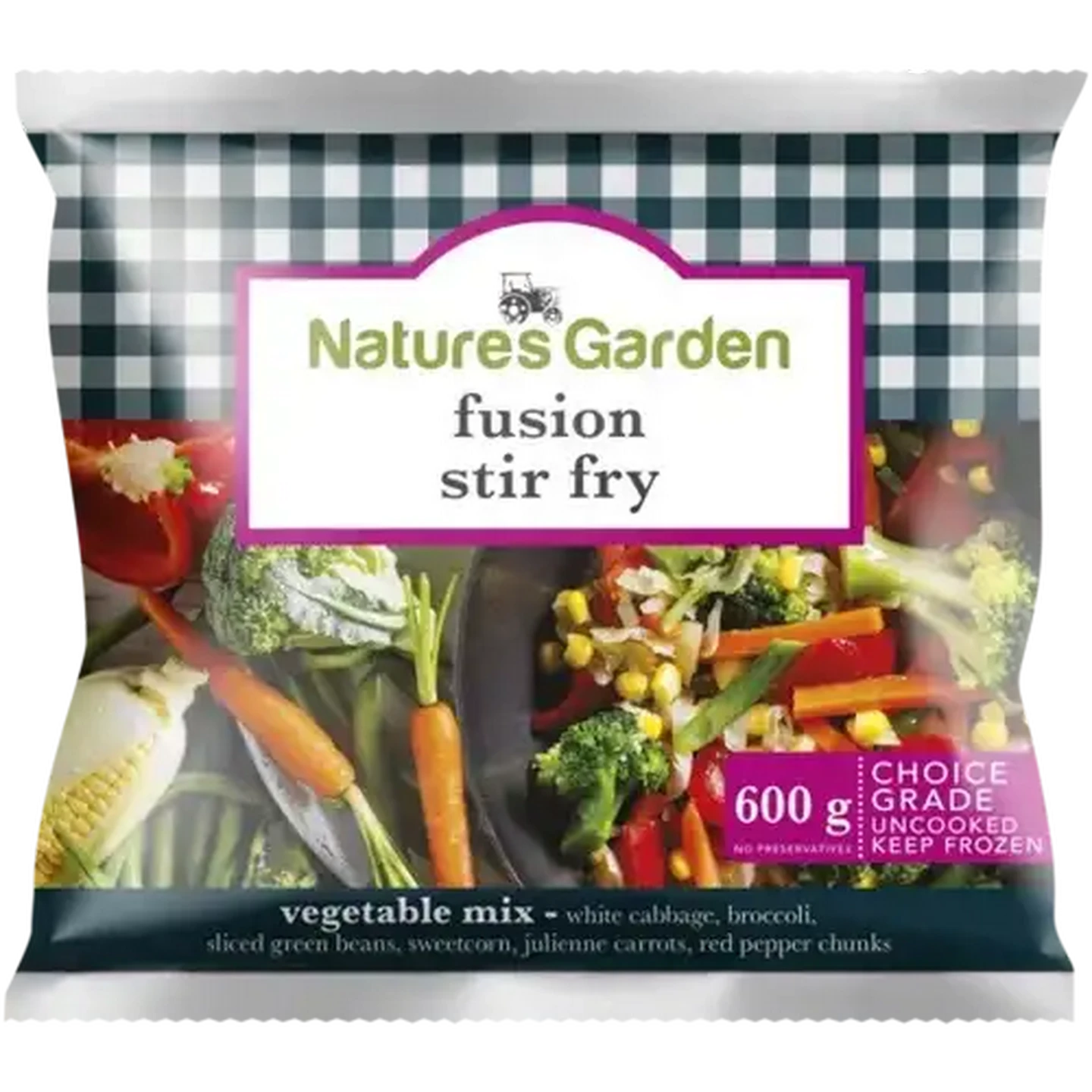 Image of Nature's Garden Frozen Fusion Stir Fry Bag 600g