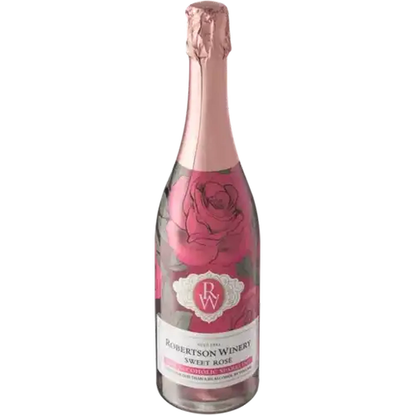 Image of Robertson Winery Non-Alcoholic Sweet Sparkling Rosé Wine Bottle 750ml