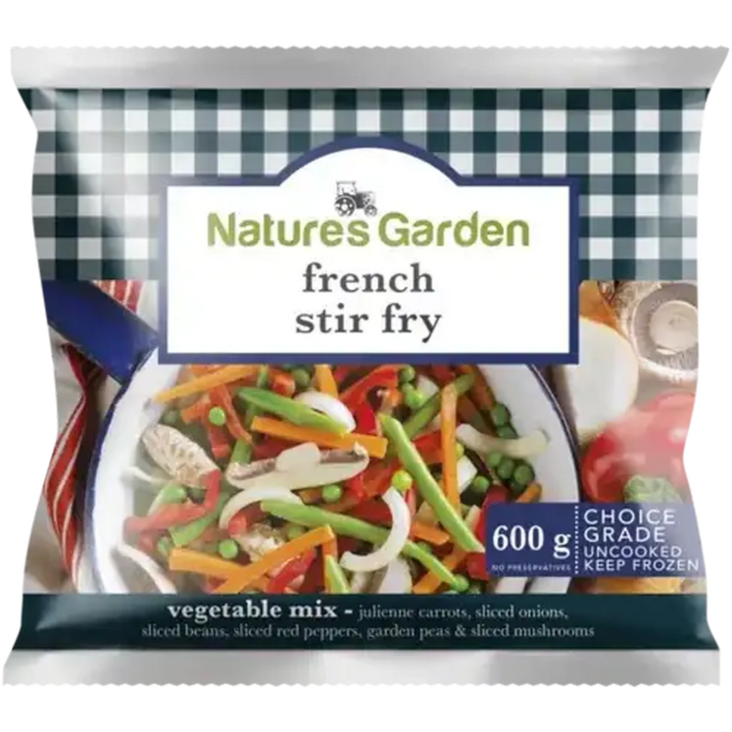 Image of Nature's Garden Frozen French Stir Fry Bag 600g