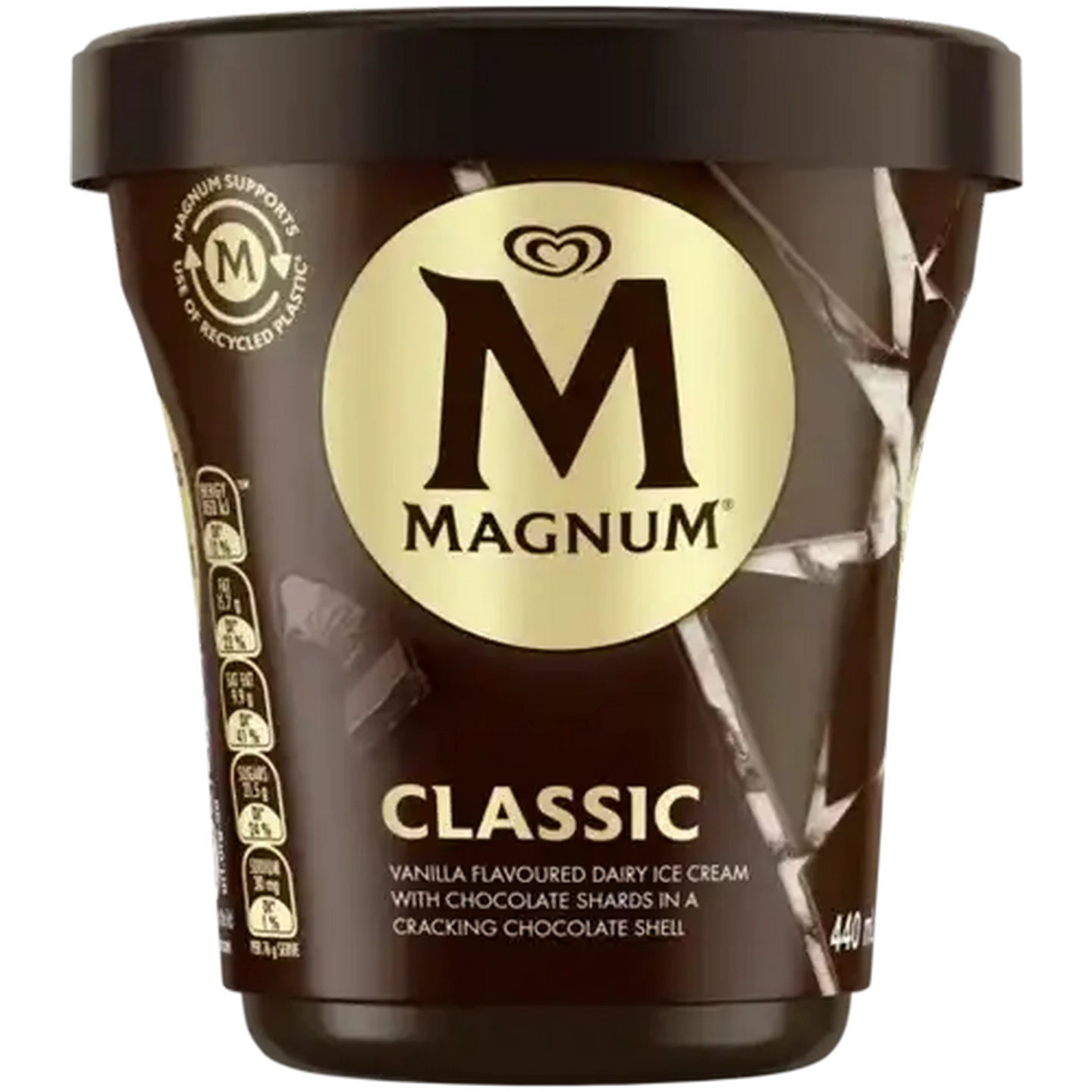 Image of Magnum Classic Vanilla Flavoured Ice Cream Tub 440ml