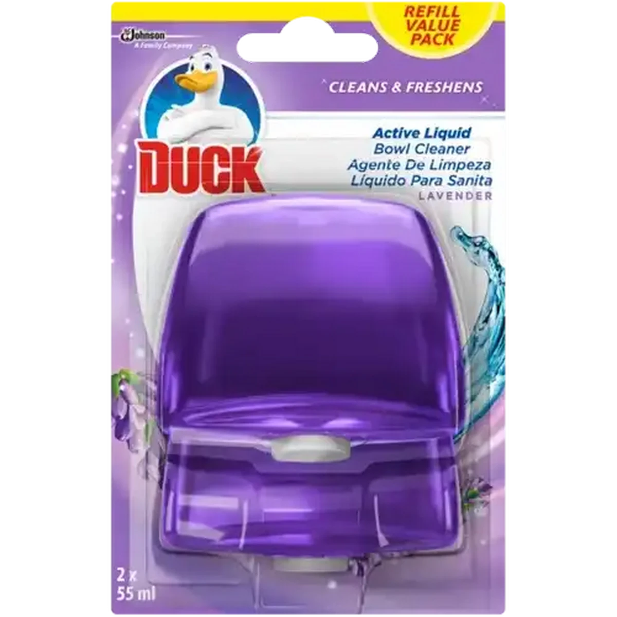 Checkers Sixty60 | Duck Active Liquid Bowl Cleaner Lavender Refill 2-Pack