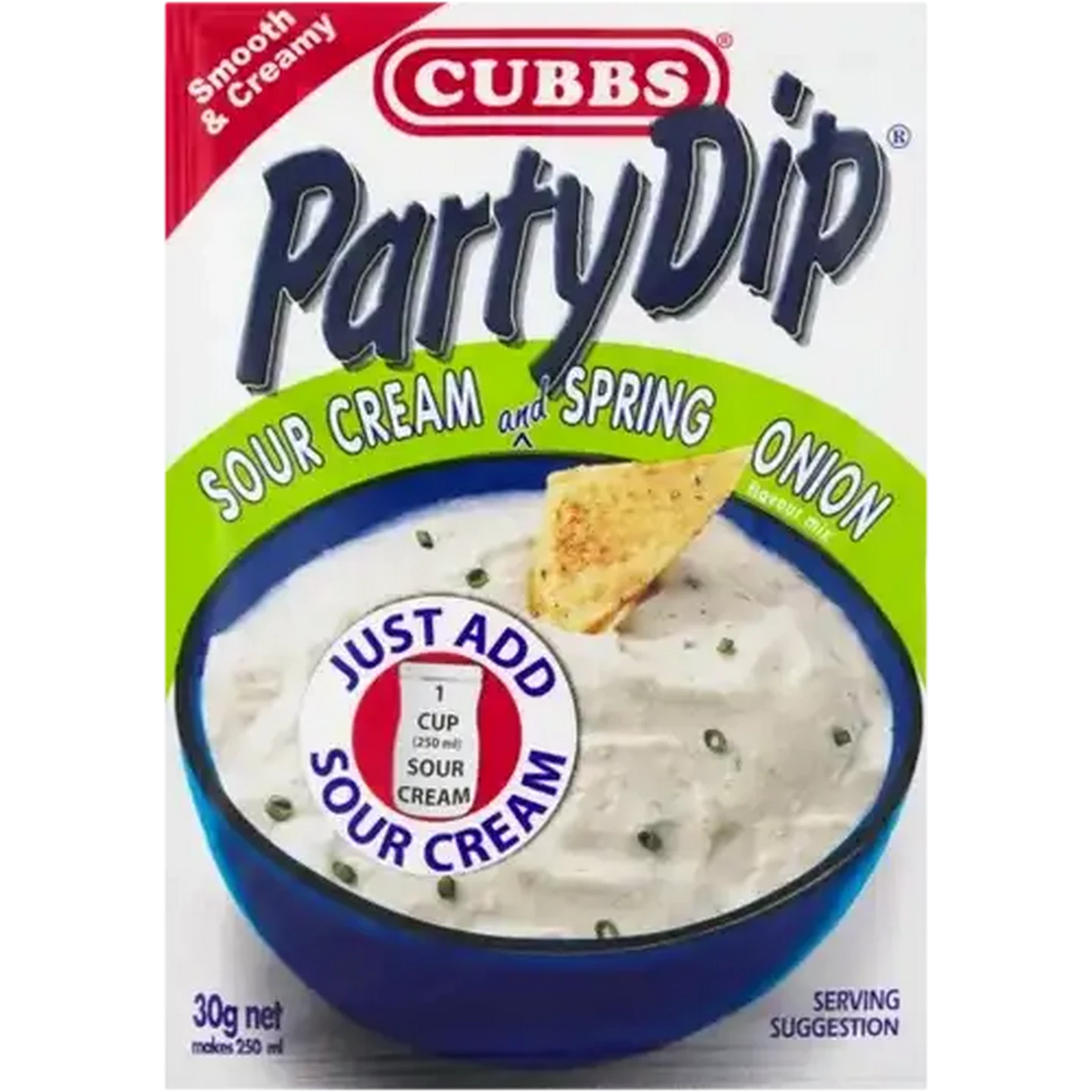 Image of Cubbs Party Dip Sour Cream & Spring Onion Flavour Mix 30g