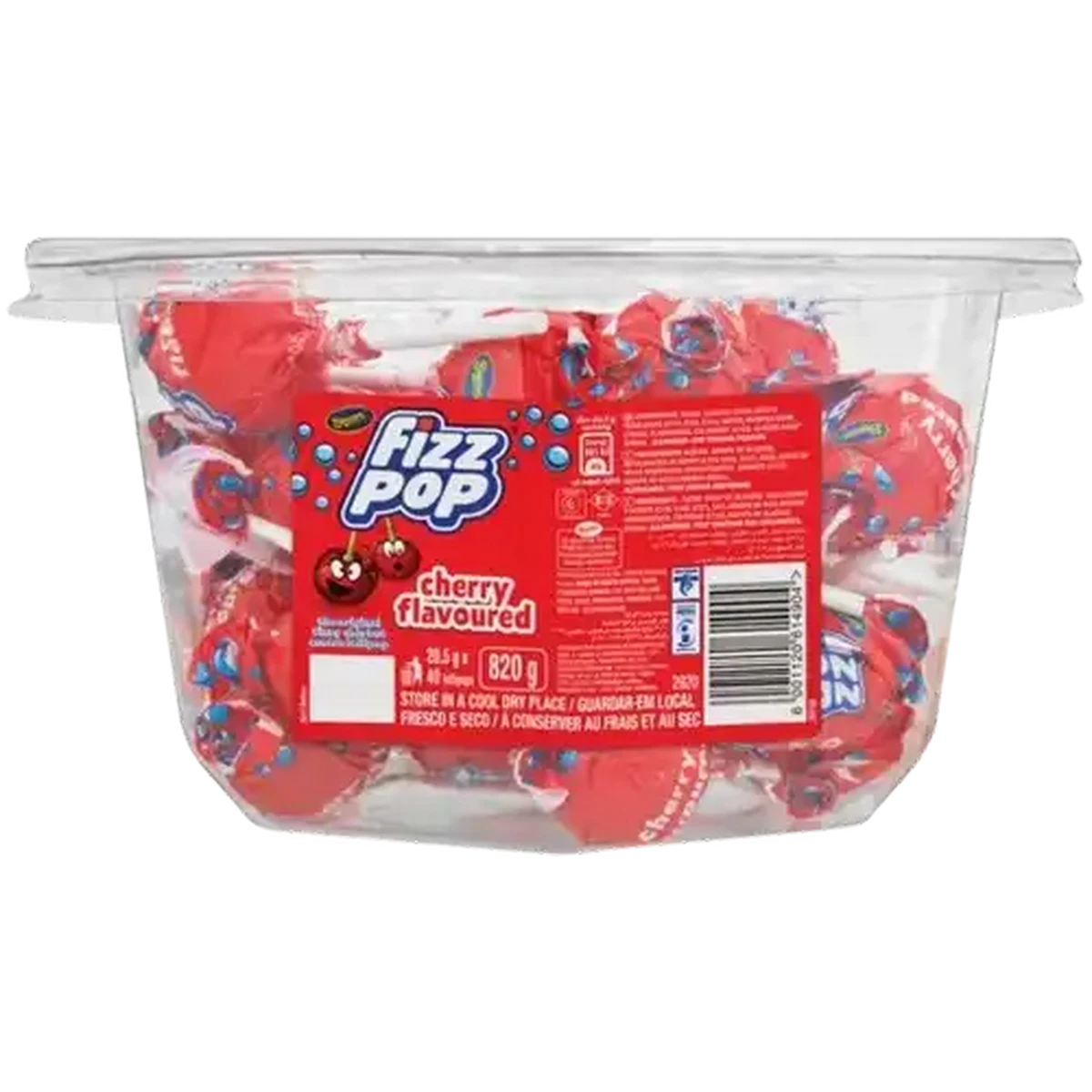 Checkers Sixty60 | Fizz Pop Cherry Flavoured Lollipops 40 Pack
