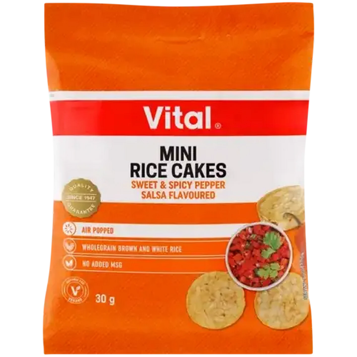 Image of Vital Sweet & Spicy Pepper Flavoured Mini Rice Cakes 30g
