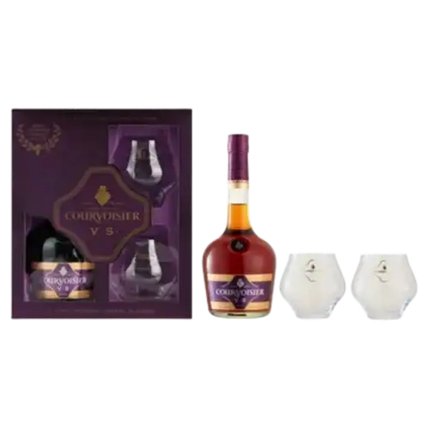 COURVOISIER コニャック ギフトボックス入り Checkers Sixty60 | Courvoisier VS Cognac Gift Set 750ml