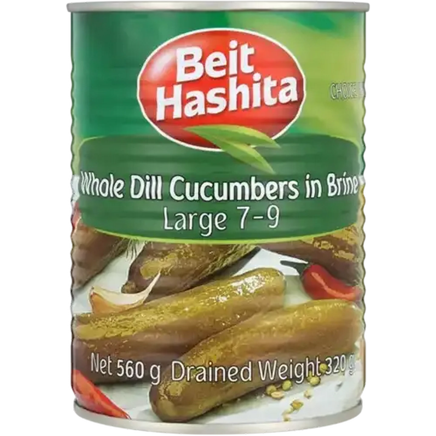 Image of Beit Hashita Whole Dill Cucumbers In Brine 560g