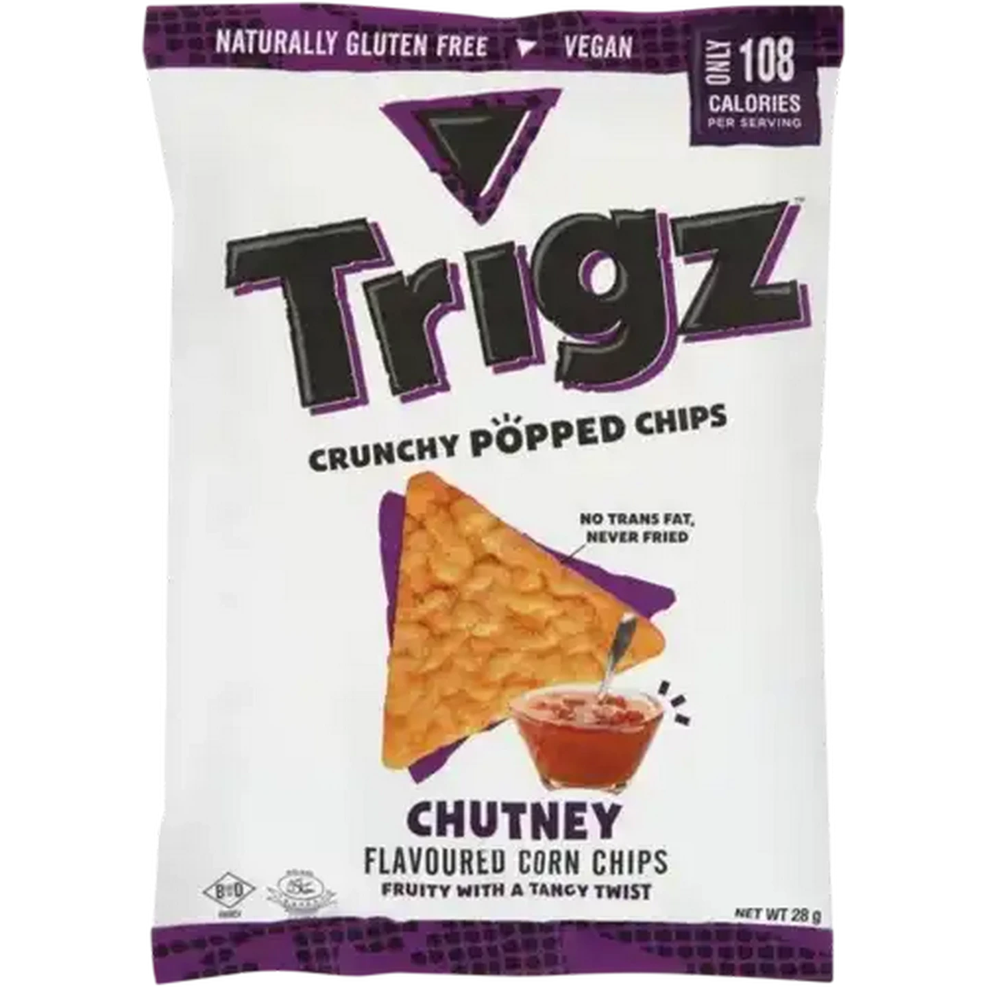 Checkers Sixty60 | Trigz Chutney Crunchy Popped Corn Chips 28g