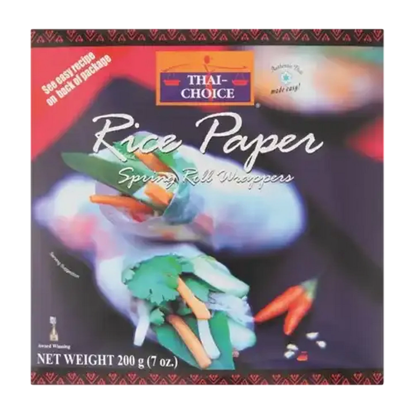 Image of Thai-Choice Rice Paper Spring Roll Wrappers 200g