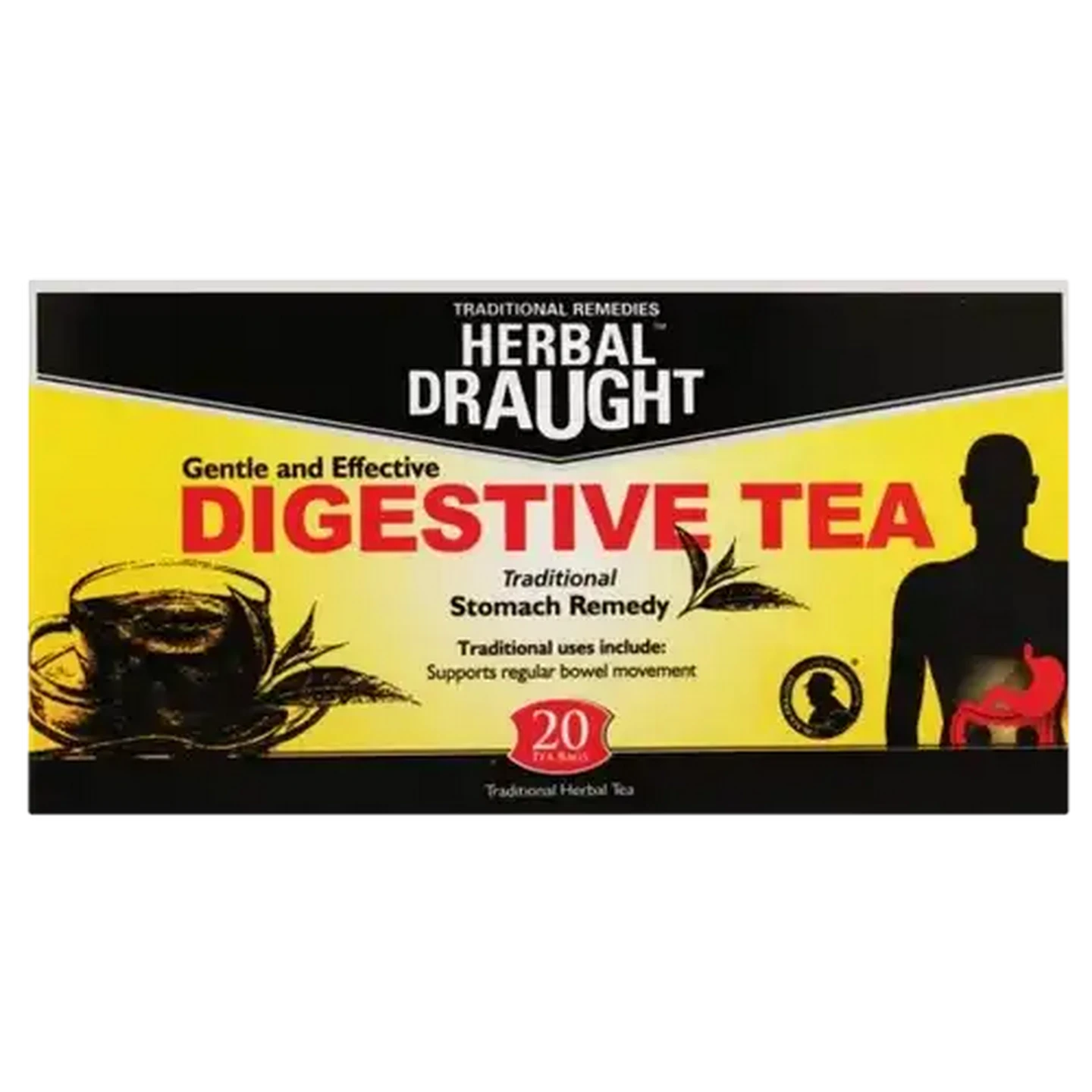 Image of Herbal Draught Digestive Tea Bags 20 Pack
