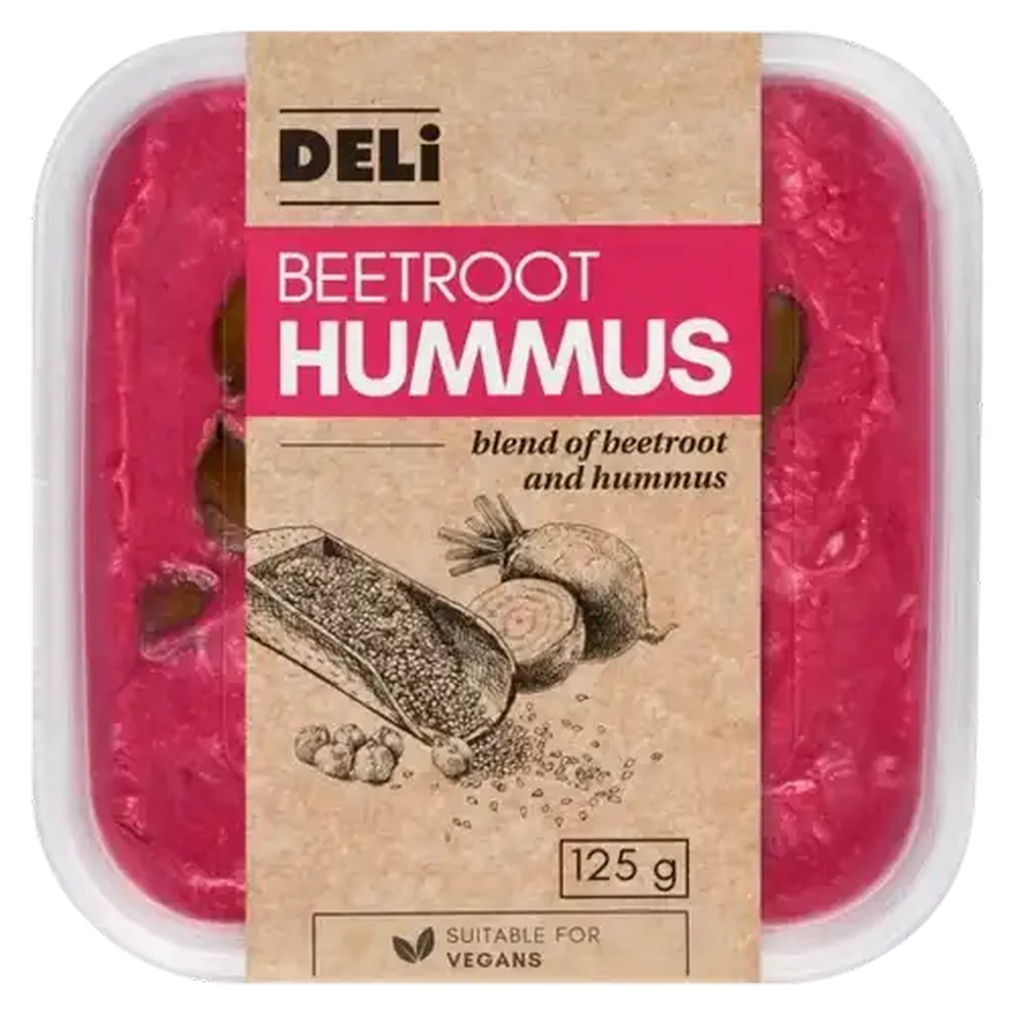 Image of Beetroot Hummus Dip 125g