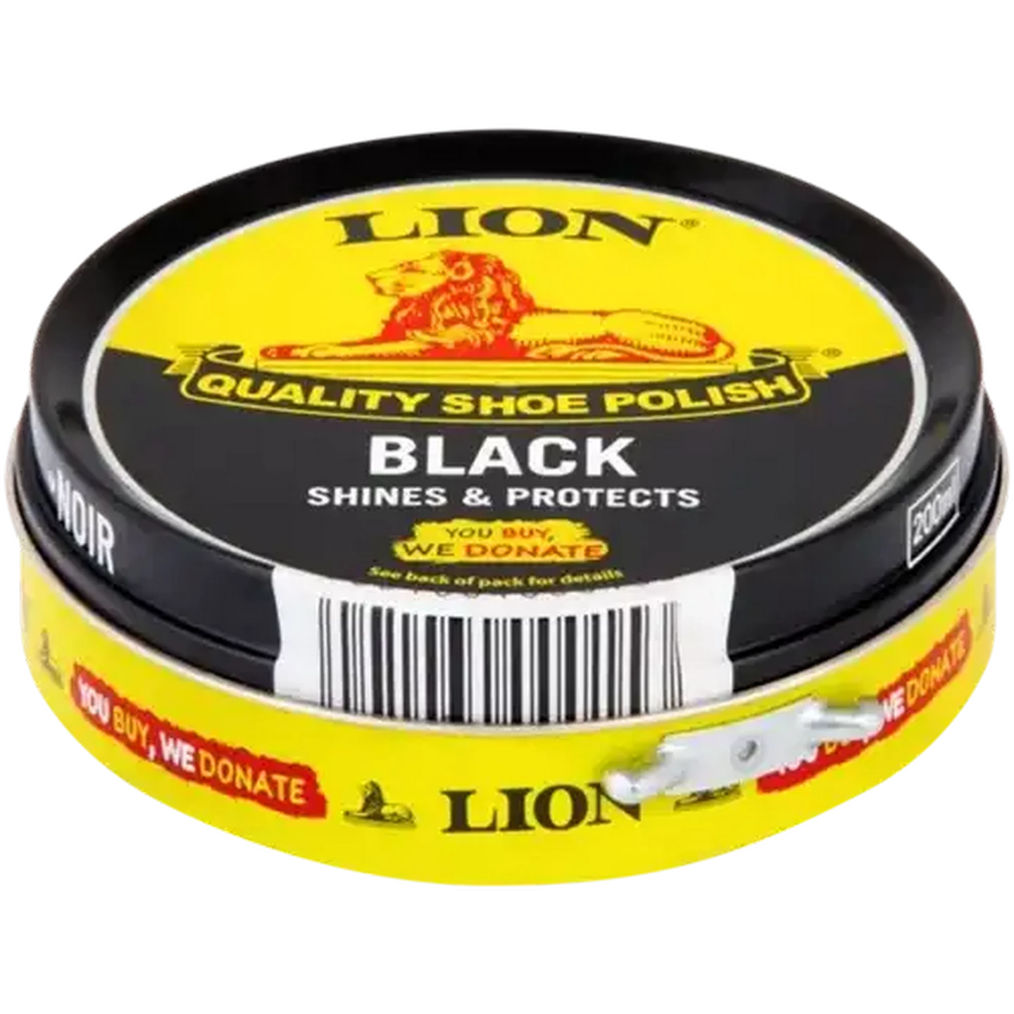 Image of Lion Black Quality Shoe Polish 200ml
