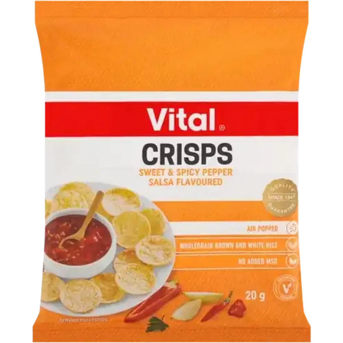 Checkers Sixty60 | Vital Rice Crisps Sweet & Spicy Pepper Salsa Flavour 20g