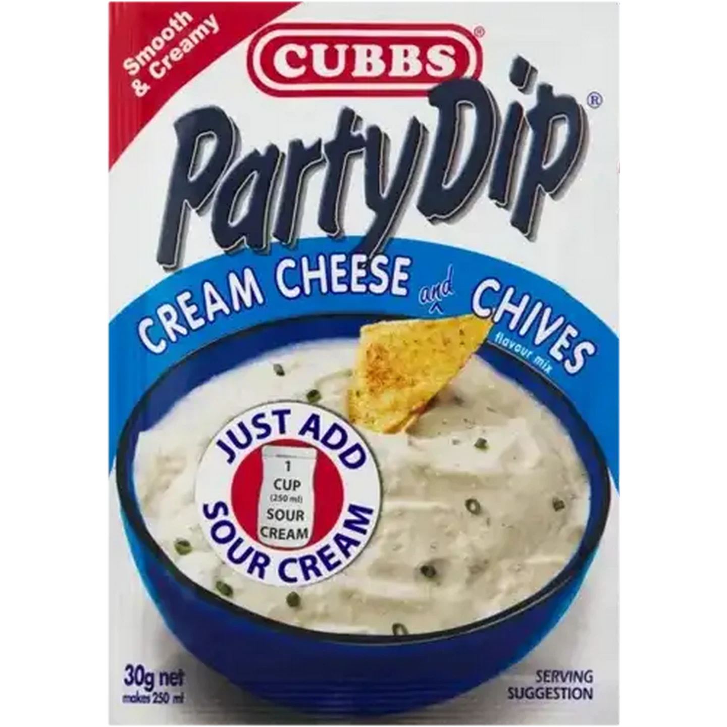 Image of Cubbs Party Dip Cream Cheese & Chives Flavour Mix 30g