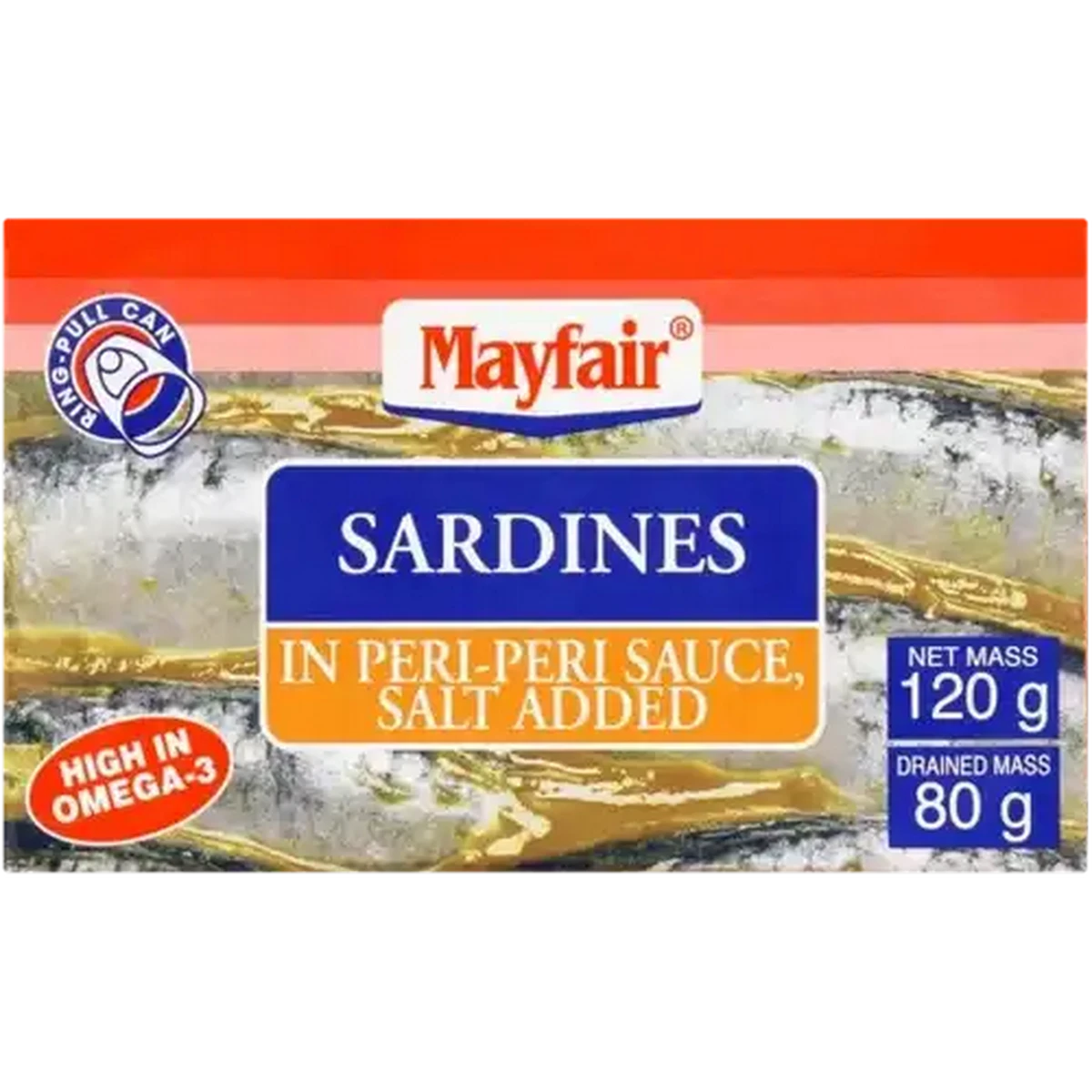 Checkers Sixty60 | Mayfair Sardines In Peri Peri Sauce 120g