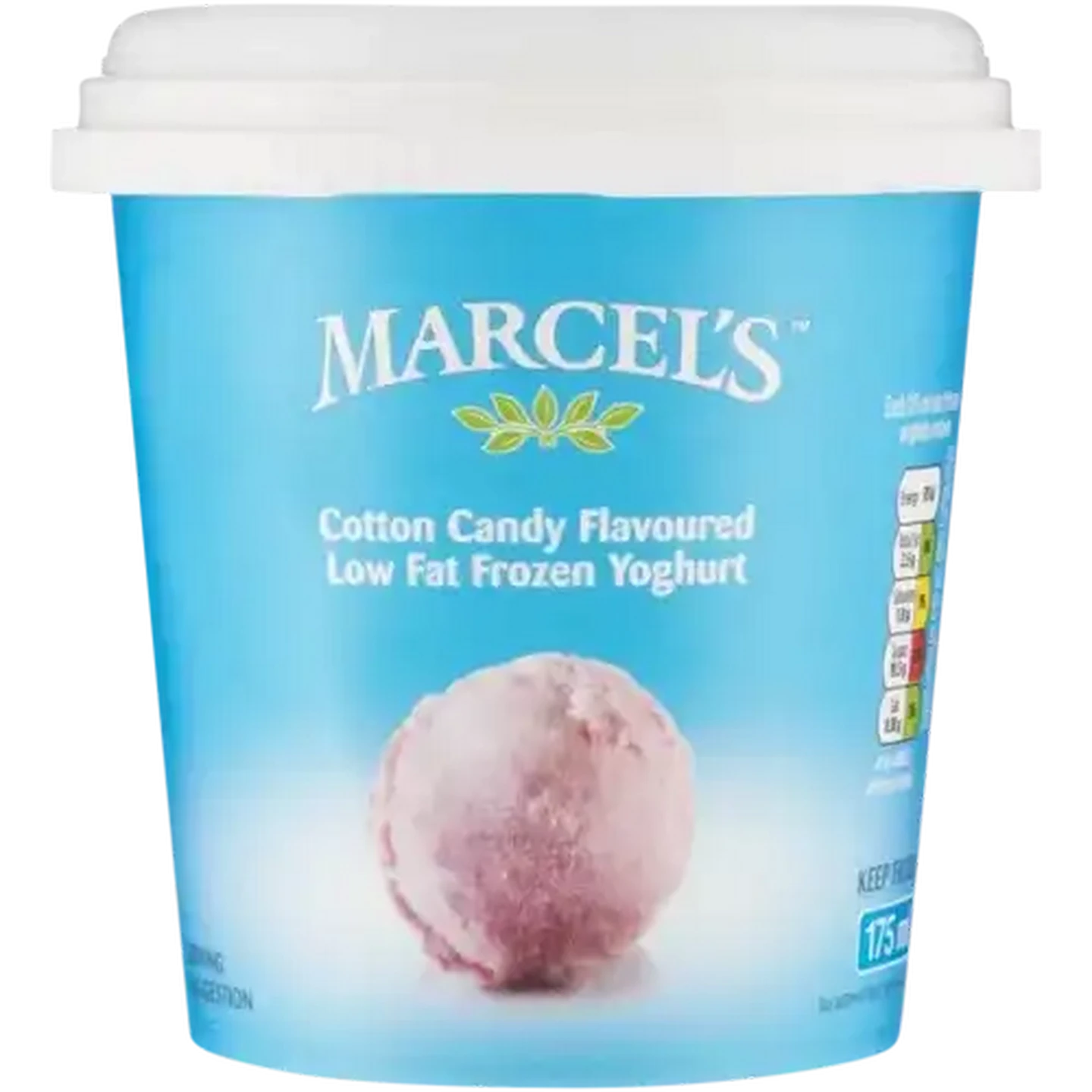 Image of Marcel's Cotton Candy Flavoured Low Fat Frozen Yoghurt 175ml