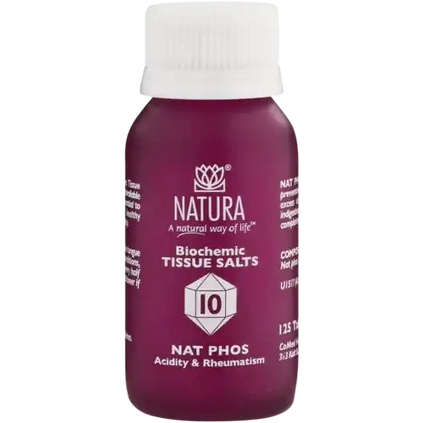 Image of Natura Biochemic Nat Phos Tissue Salts Tablets 125 Pack