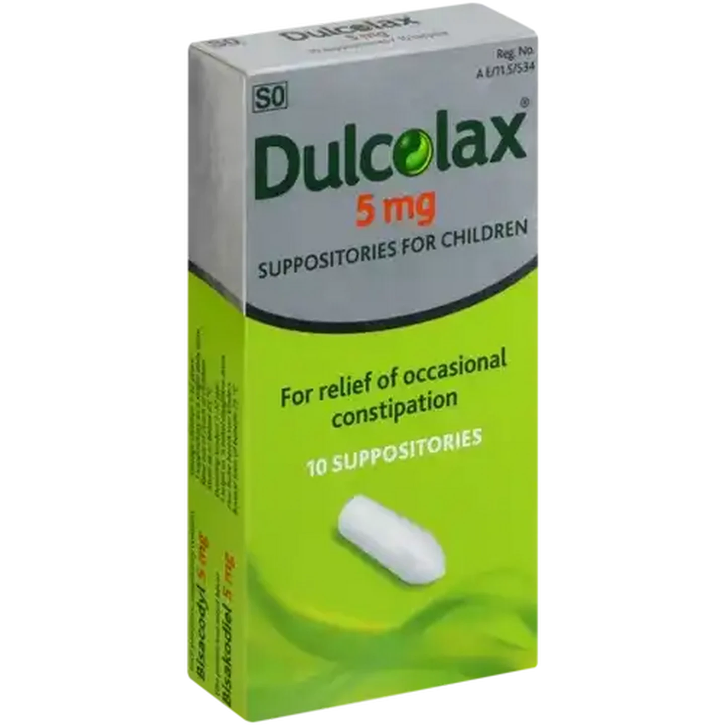 Image of Dulcolax Suppositories Laxative For Children 5mg 10 Pack