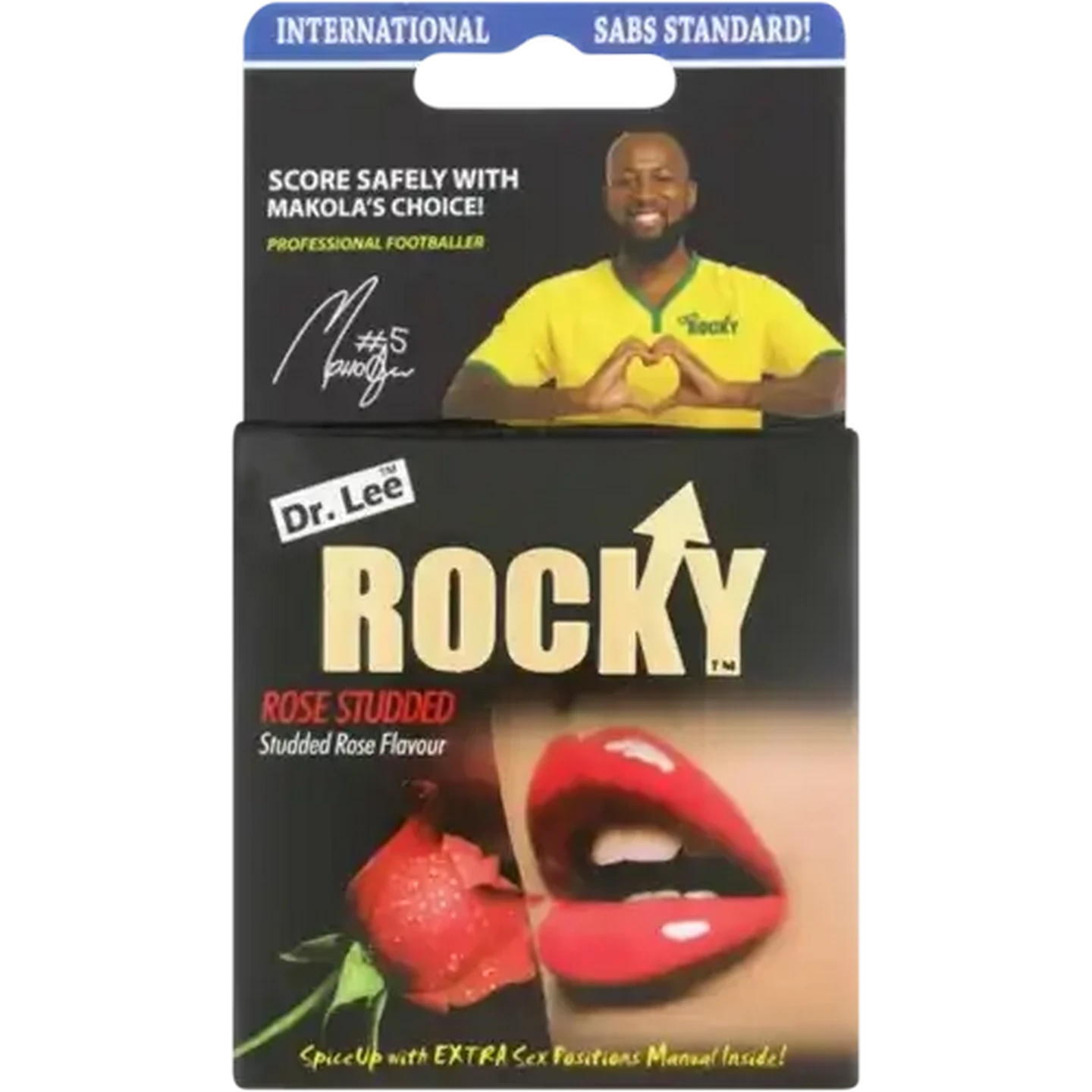 Image of Dr. Lee Rocky Rose Flavoured Studded Condoms 3 Pack