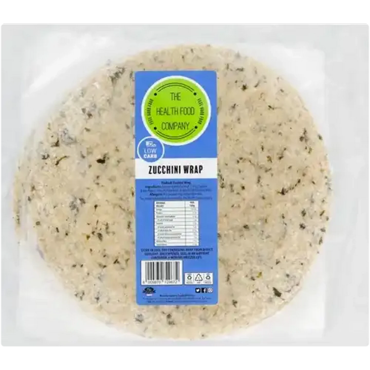 Image of The Health Food Company Low Carb Zucchini Wraps 4 Pack