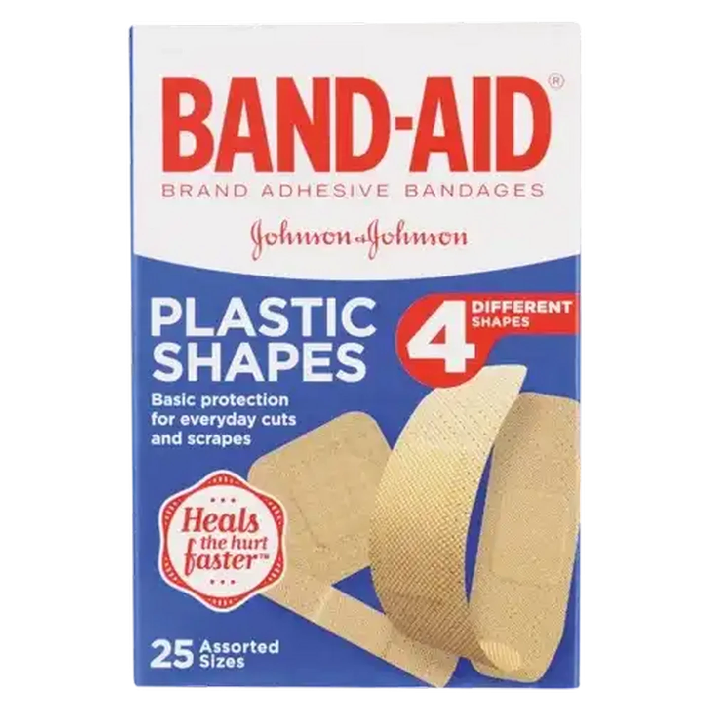 Image of Band-Aid Plastic Shapes Plasters 25 Pack