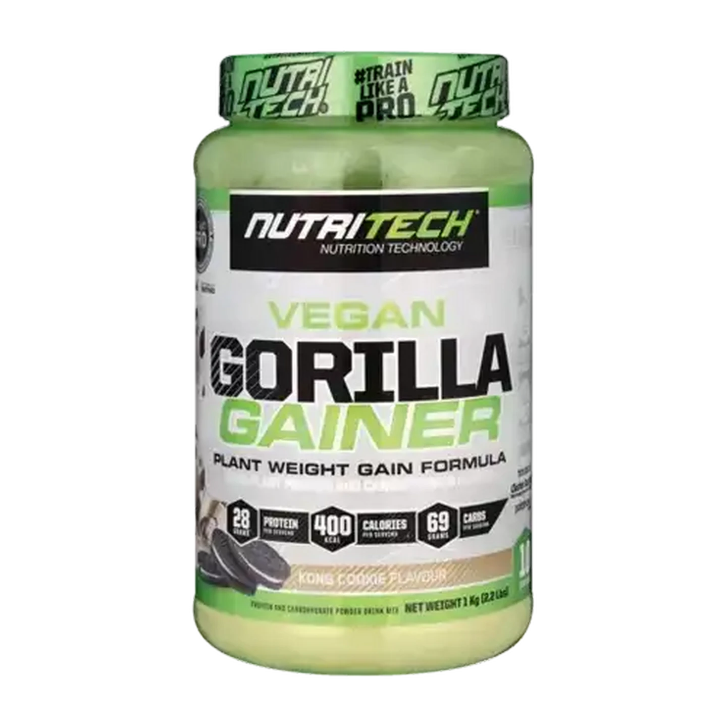Image of NutriTech Kong Cookie Flavoured Vegan Gorilla Gainer 1kg