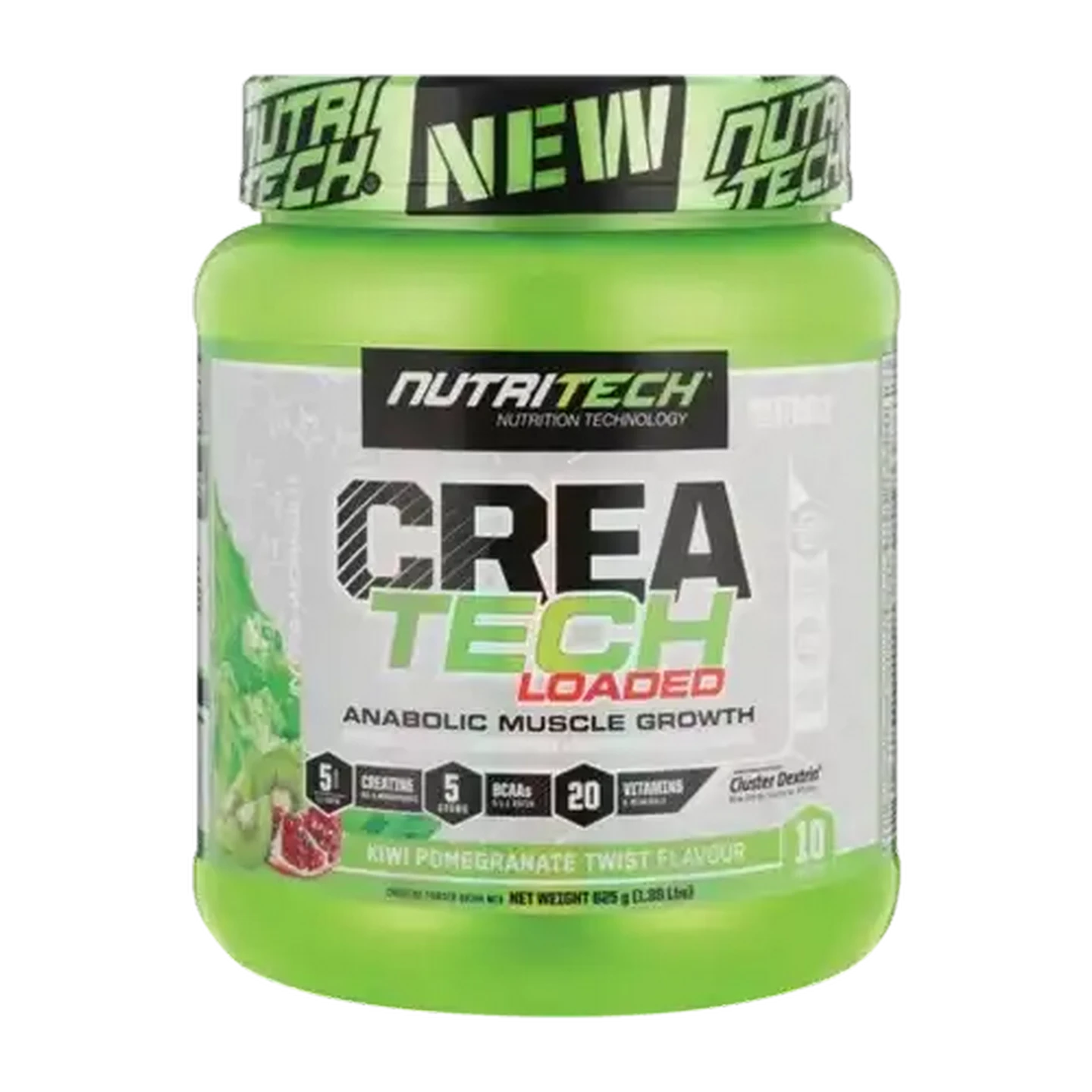 Image of NutriTech Kiwi Pomegranate Flavoured Createch Loaded 625g