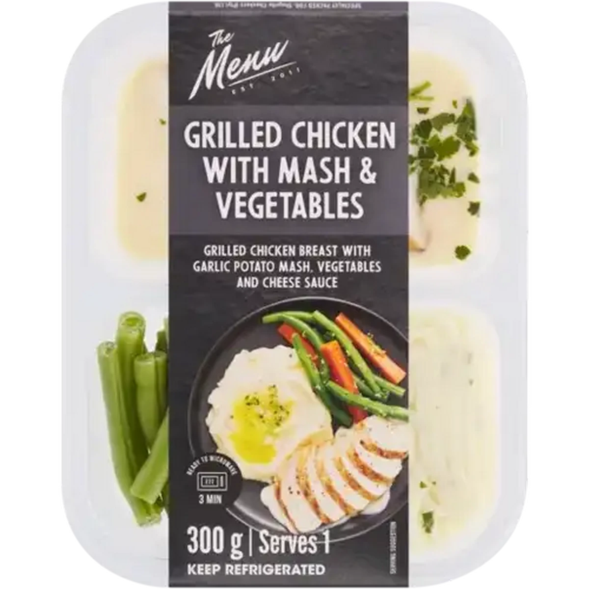 Checkers Sixty60 | The Menu Grilled Chicken With Mash & Vegetables 300g