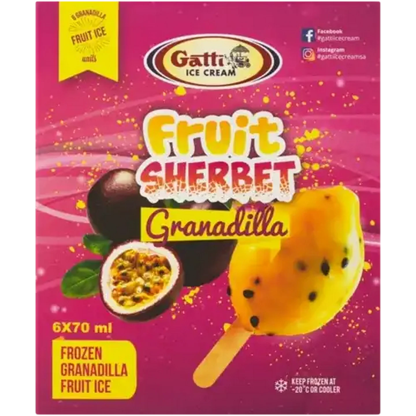 Checkers Sixty60 | Gatti Ice Cream Granadilla Flavoured Fruit