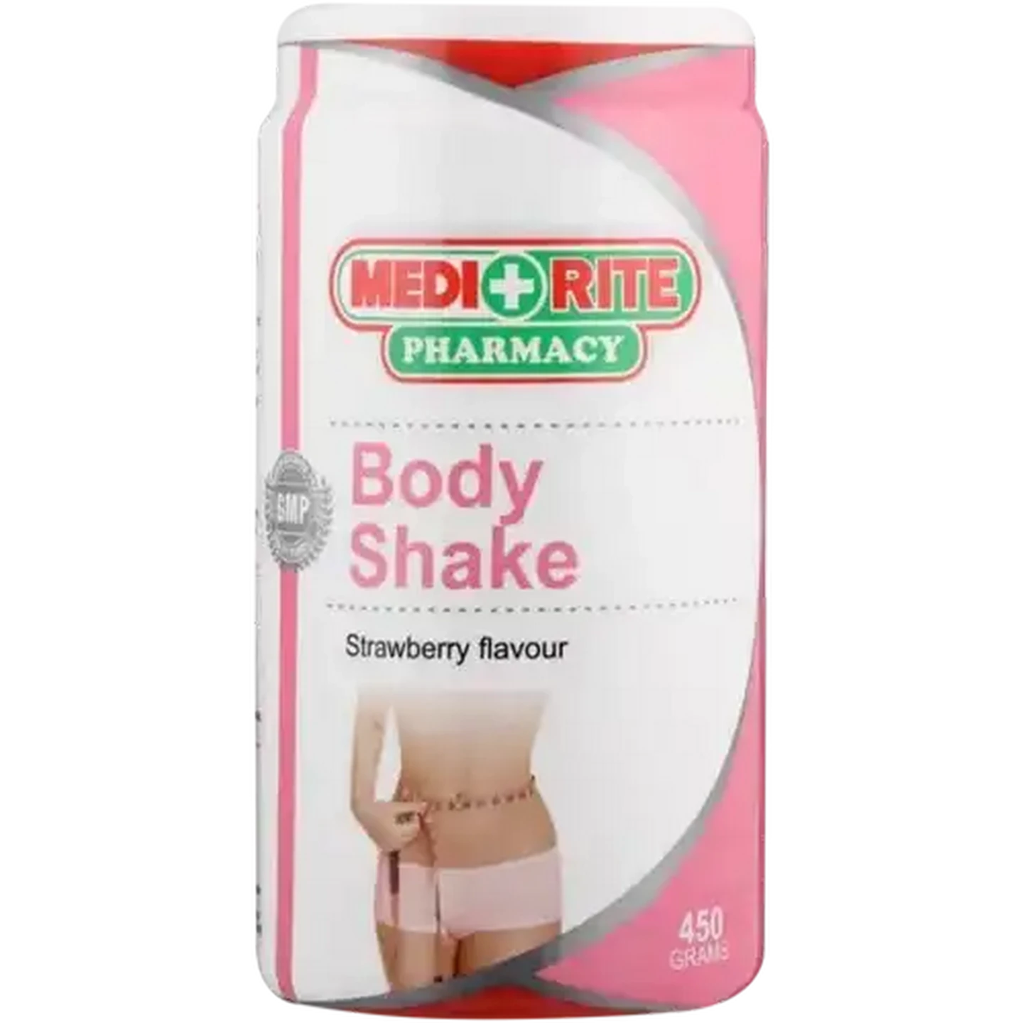 Image of Medirite Pharmacy Strawberry Flavoured Body Shake Powder 450g
