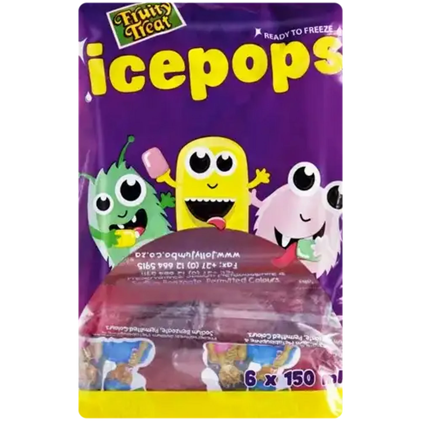 Image of Fruity Treat Punch Icepops 6 Pack