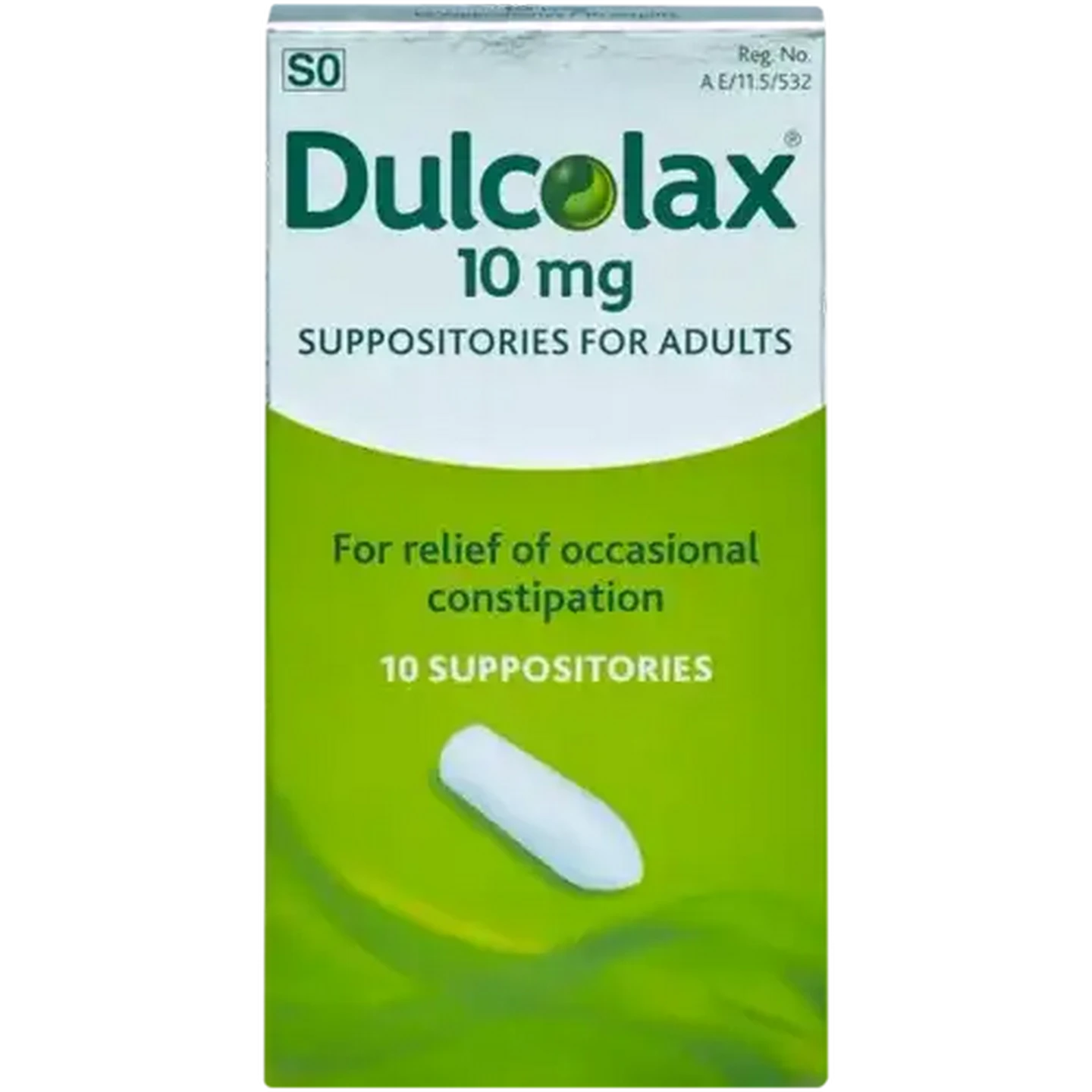 Image of Dulcolax Laxative Suppositories For Adults 10 Pack