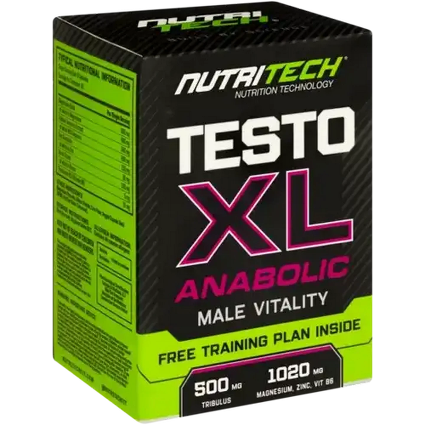 Image of NutriTech Testo XL Male Performance Support Capsules 90 Pack