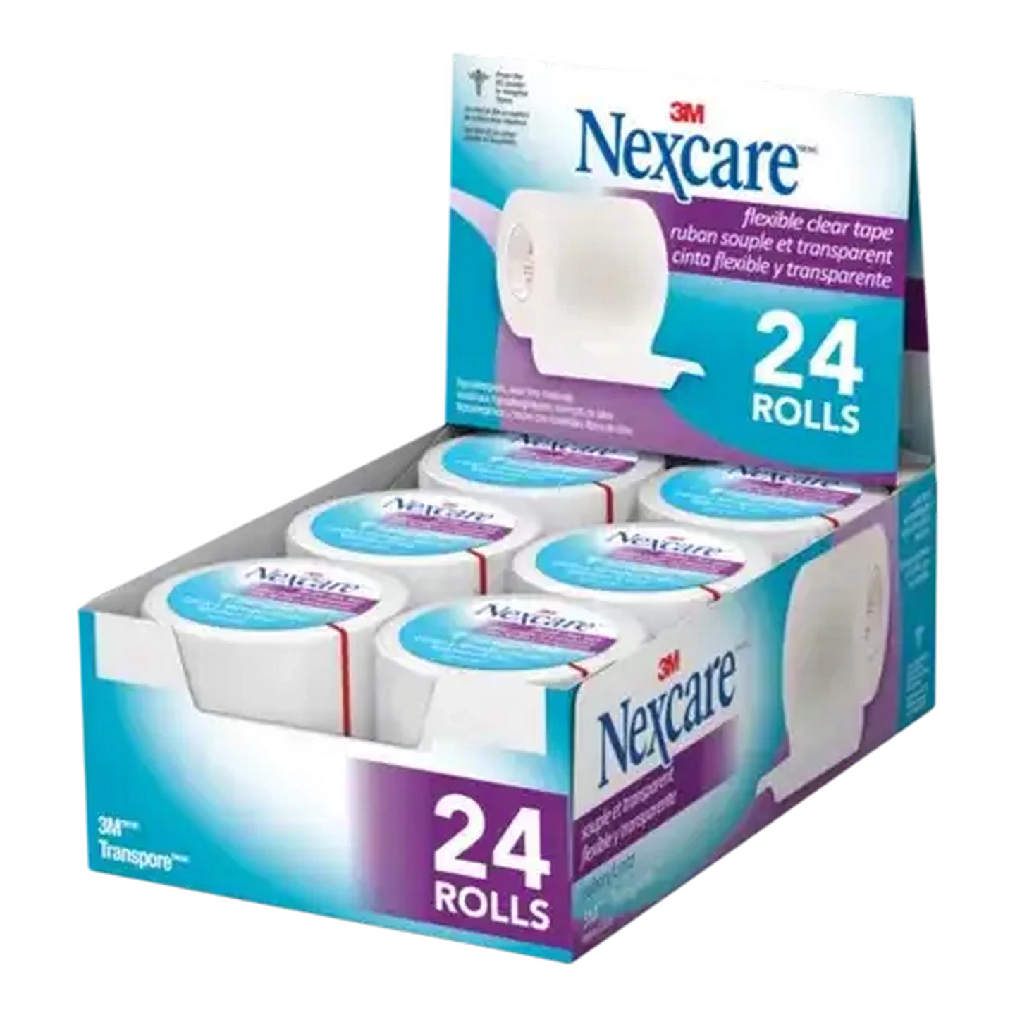 Image of Nexcare Transpore Flexible Clear First Aid Tape (Single Item)