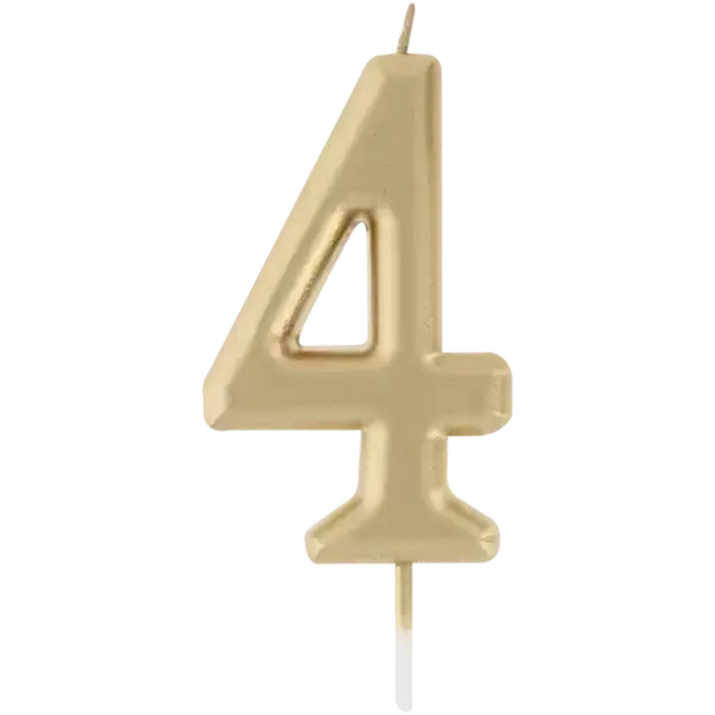 Image of Party Xpress Metallic Gold Chrome Candle No.4