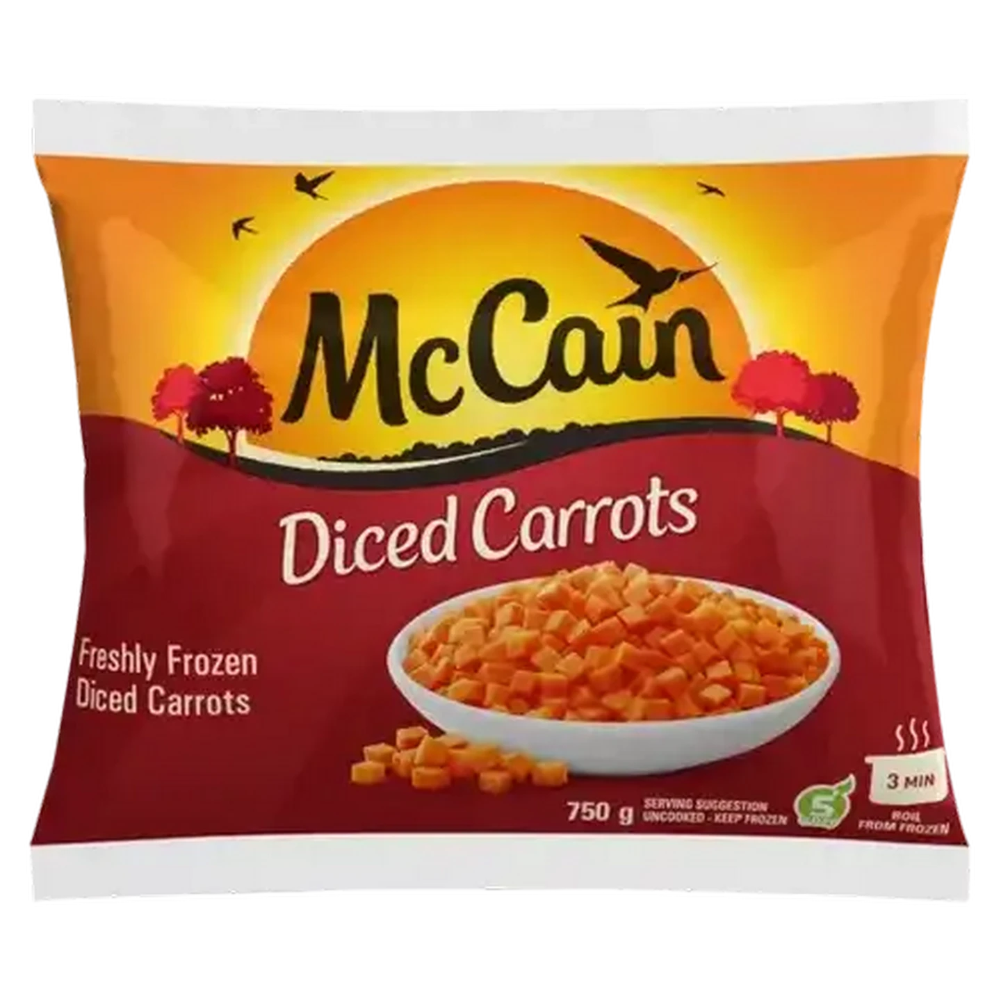 Image of McCain Frozen Diced Carrots 750g