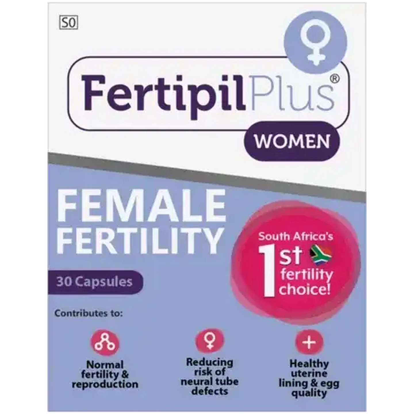 Image of Fertipil Plus Female Supplement Capsules 30 Pack