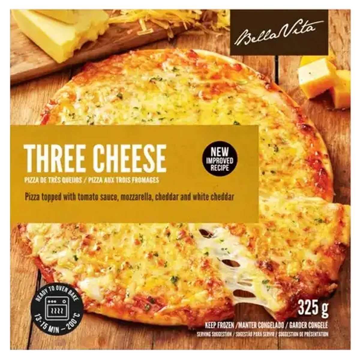 Checkers Sixty60 | Bella Vita Frozen Three Cheese Pizza 325g